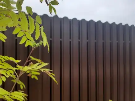 Забор из евроштакетника