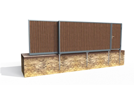 Заборы на винтовых сваях